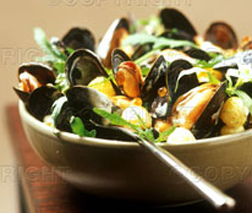 Mussels with Mustard Sauce Mussels with Mustard Sauce picture